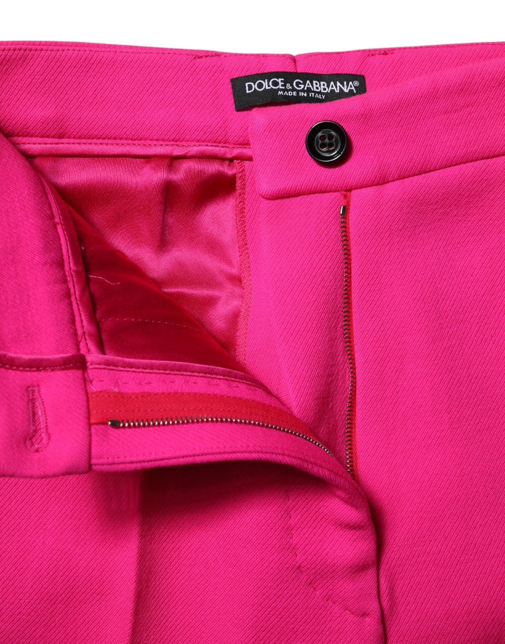 Dolce &amp; Gabbana Fuchsia Pink HighWaist Tapered Trouser Pants 
