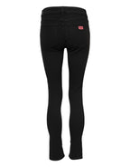 Dolce &amp; Gabbana Black Cotton Skinny Mid Waist Denim Jeans 