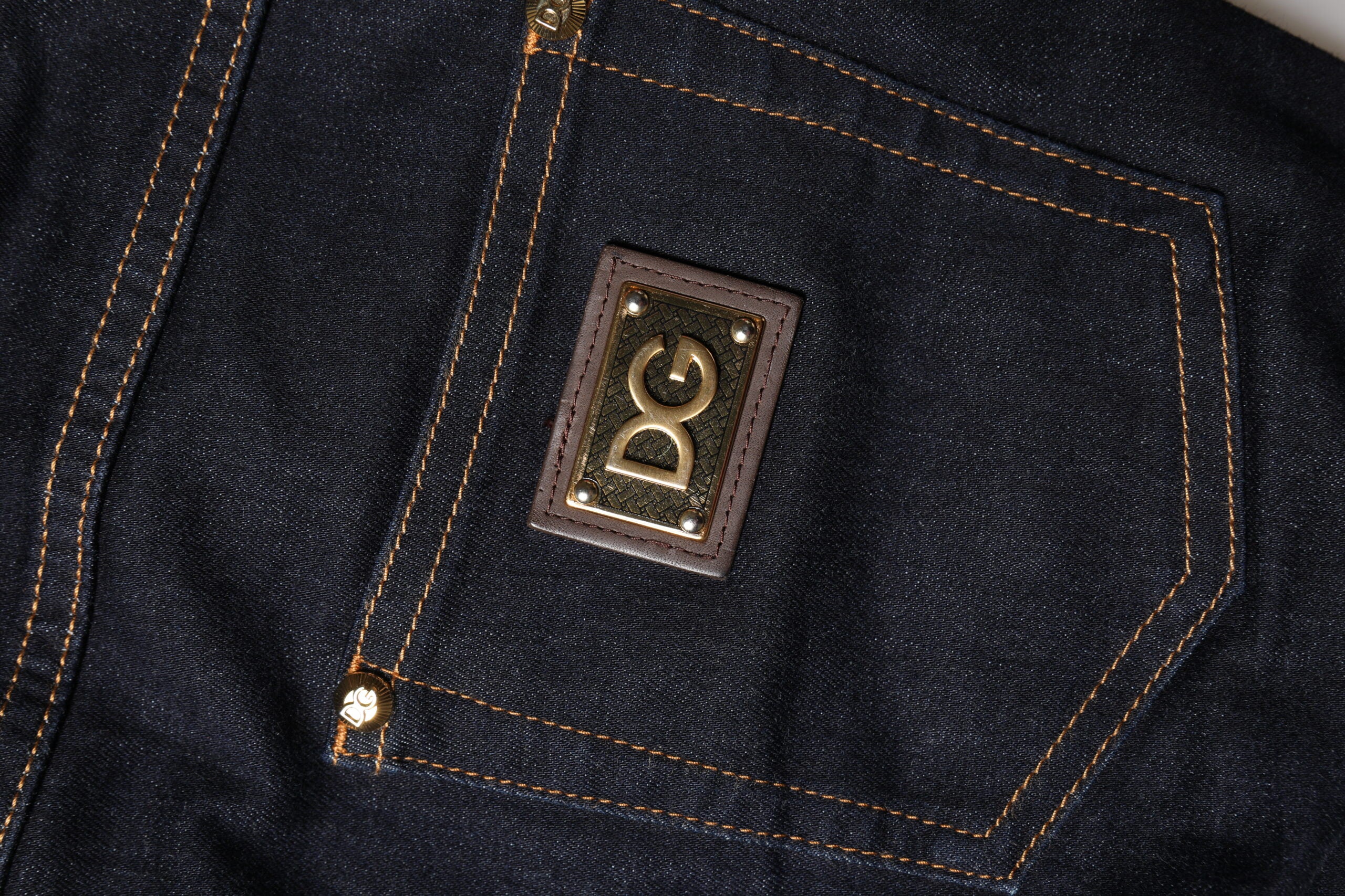 Dolce &amp; Gabbana Blue Cotton PRETTY LowWaist Skinny Denim Jeans 