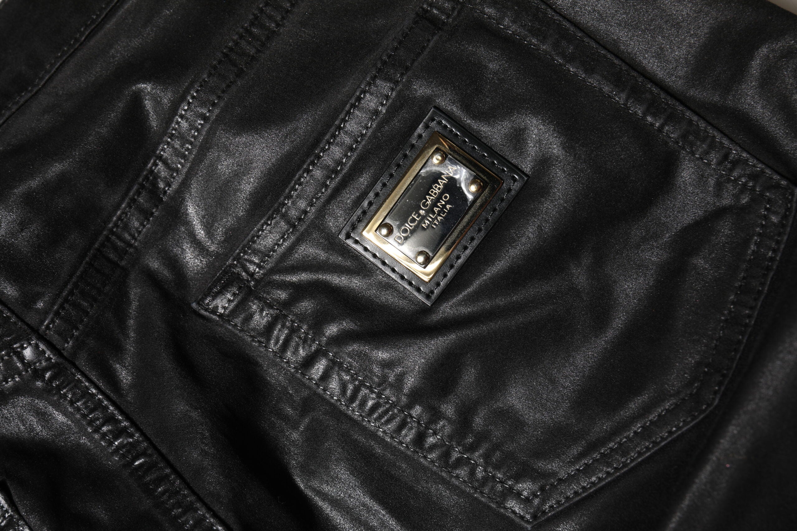 Dolce &amp; Gabbana Black GRACE High Waist Skinny Denim Jeans 
