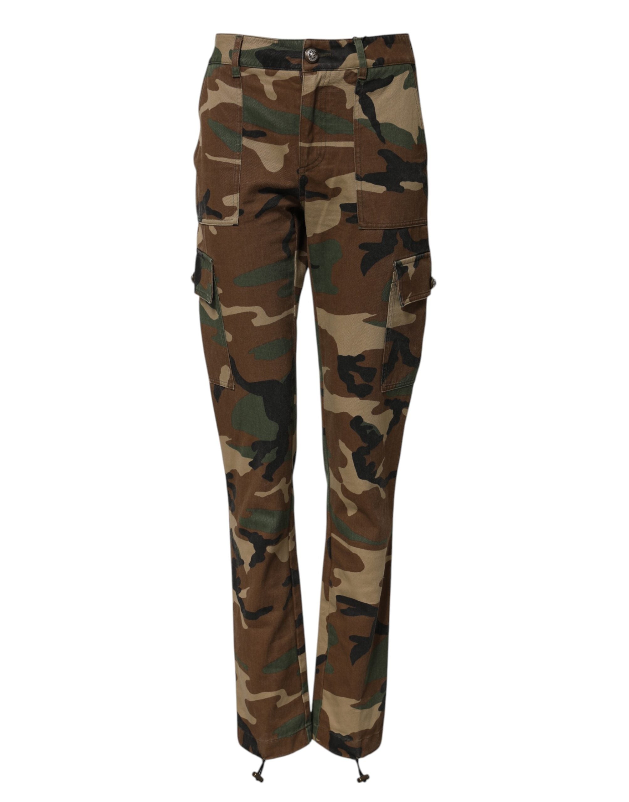 Dolce &amp; Gabbana Multicolor Camouflage Cargo Pants 