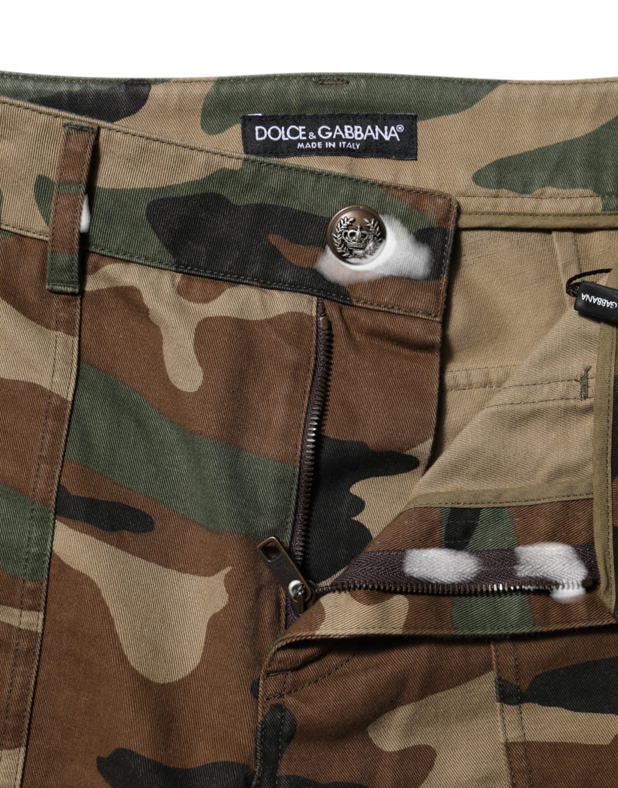Dolce &amp; Gabbana Multicolor Camouflage Cargo Pants 