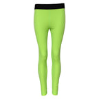Dolce &amp; Gabbana Green Nylon Slim Fit Leggings Pants 