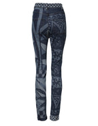 Dolce &amp; Gabbana Blue Graphic Print Cotton Skinny Denim Jeans 