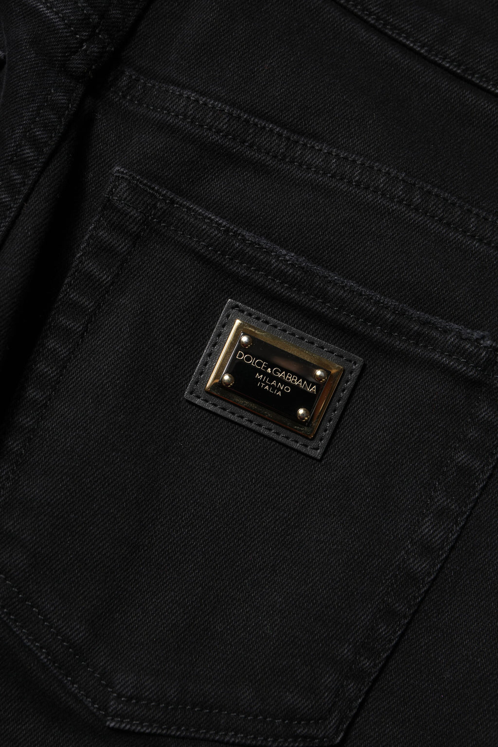 Dolce &amp; Gabbana Black Boyfriend Cotton Flared Denim Jeans 