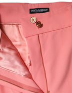 Dolce &amp; Gabbana Pink High Waist Dress Tapered Pants