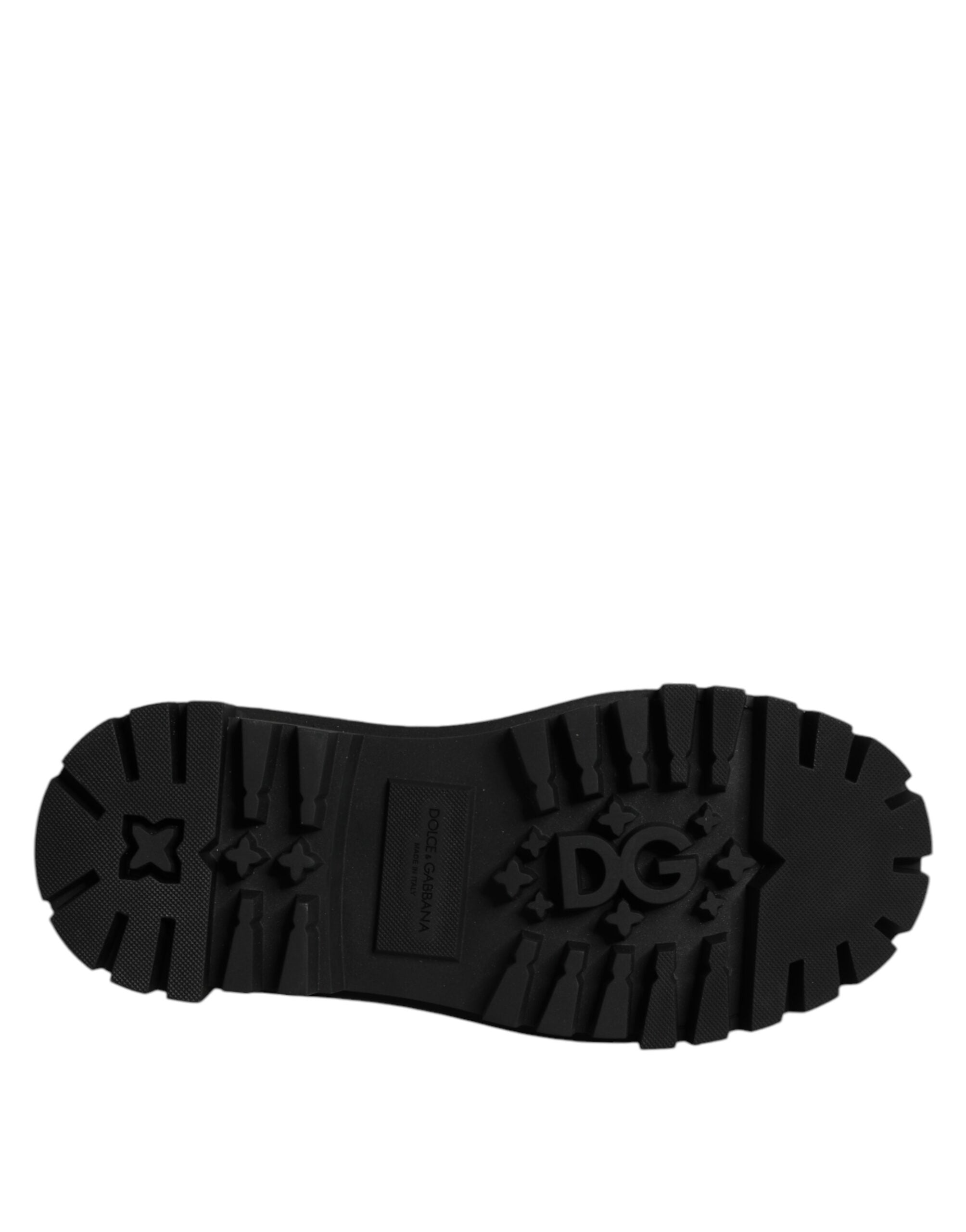 Dolce &amp; Gabbana Red Leather Lace Up Trekking Dress Shoes
