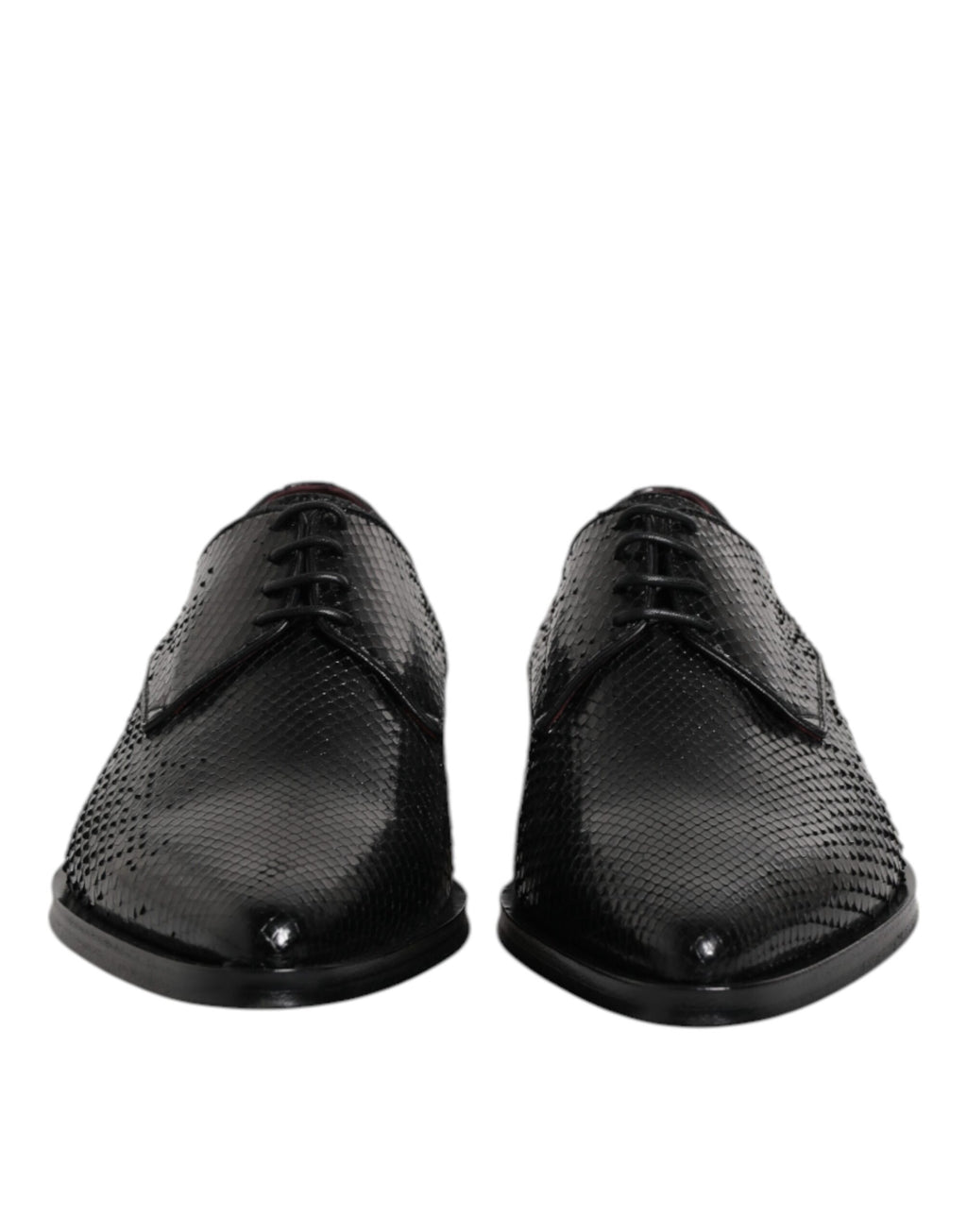 Dolce &amp; Gabbana Black Leather Lace Up Dress Men Derby Shoes