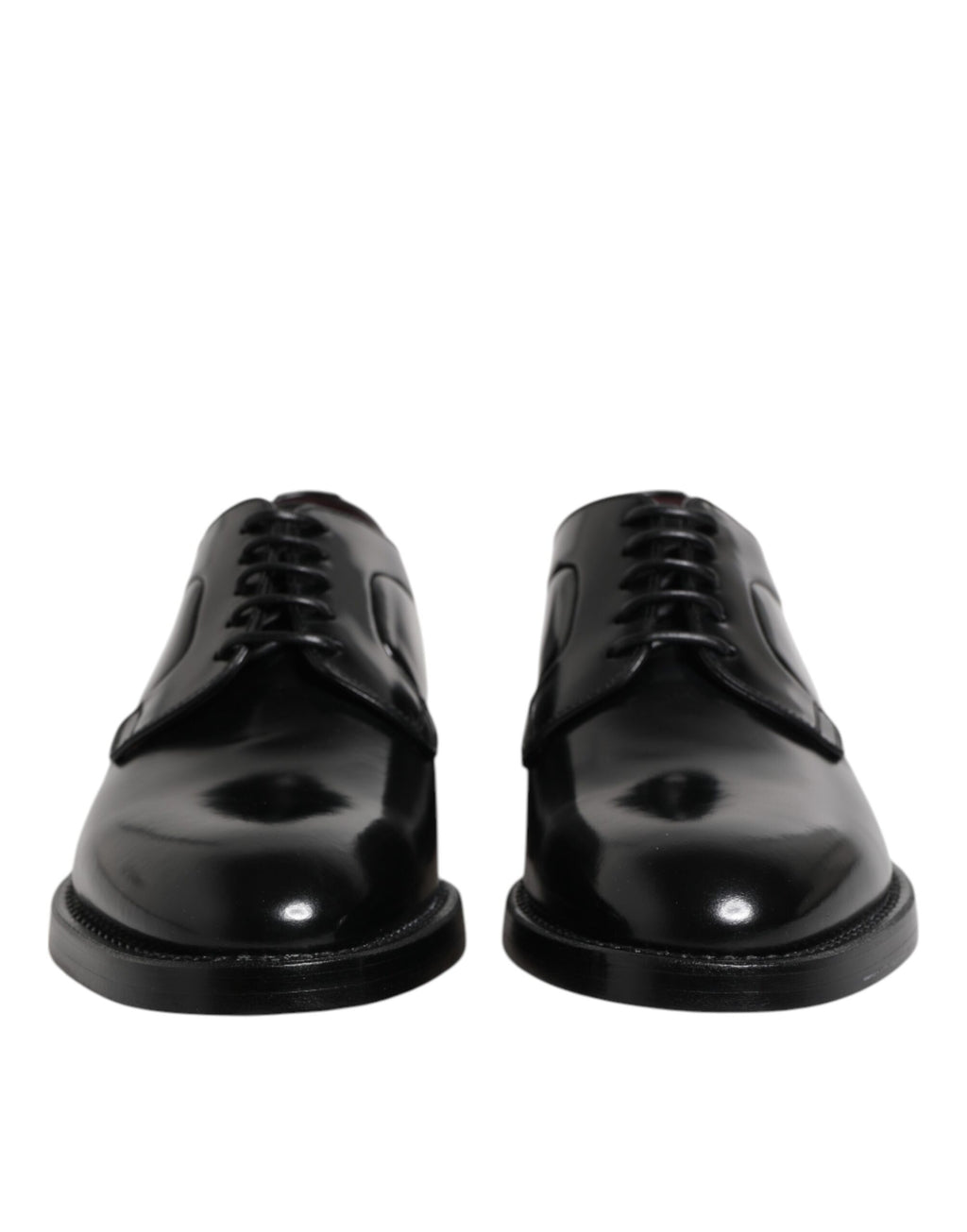 Dolce &amp; Gabbana Black Calf Leather Lace Up Dress Derby Shoes