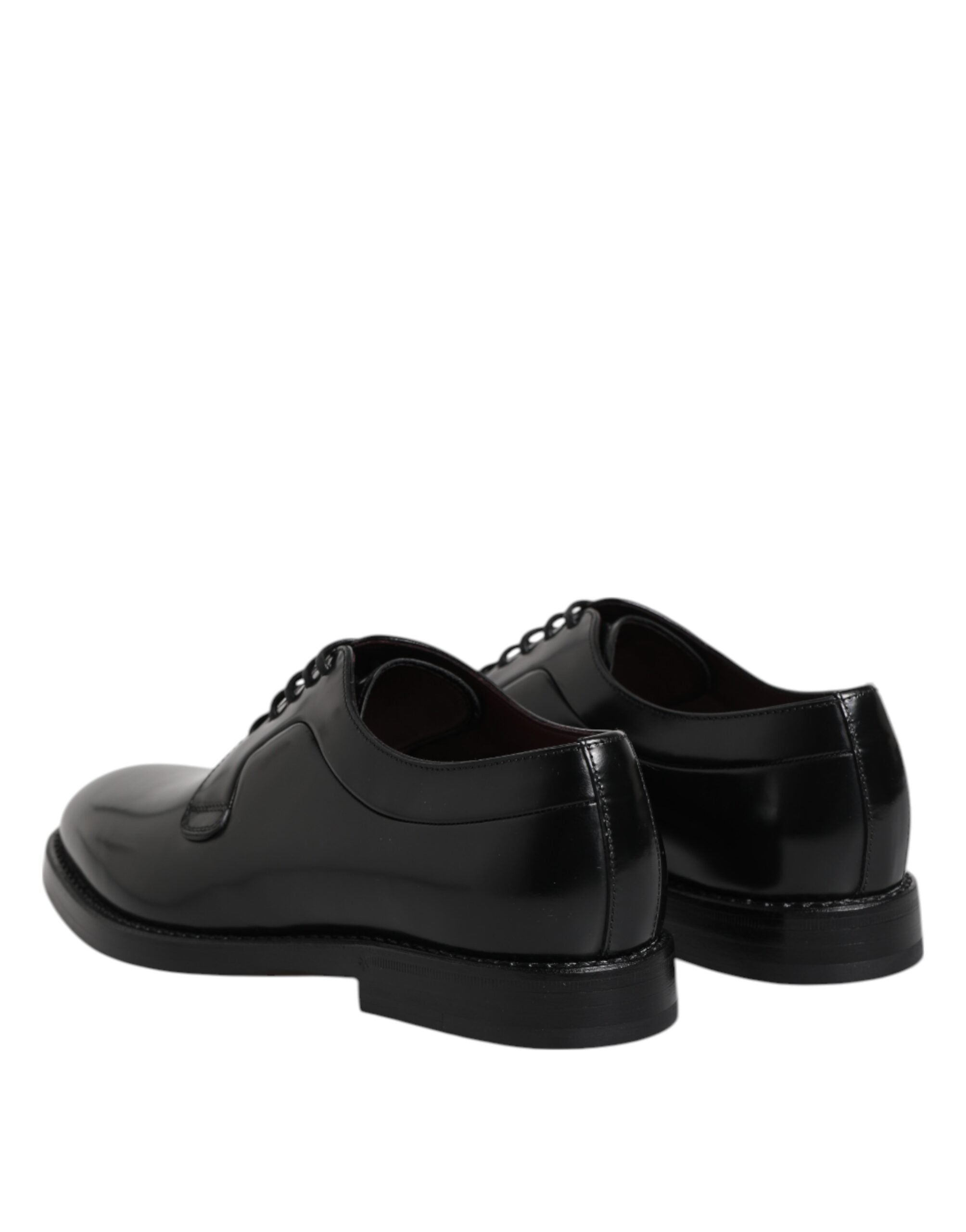 Dolce &amp; Gabbana Black Calf Leather Lace Up Dress Derby Shoes