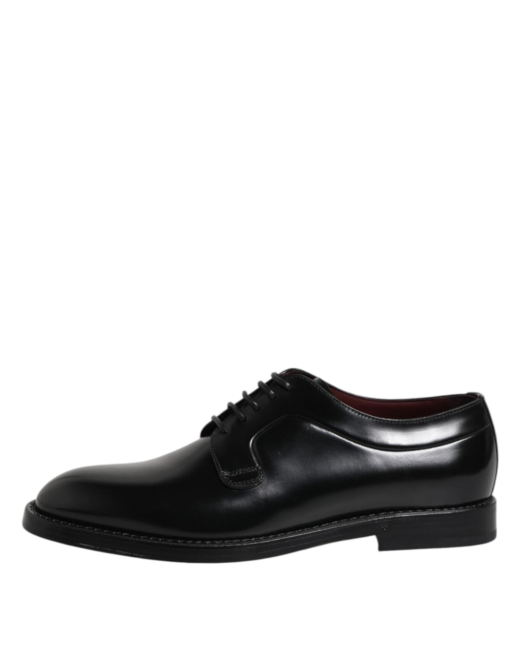 Dolce &amp; Gabbana Black Calf Leather Lace Up Dress Derby Shoes