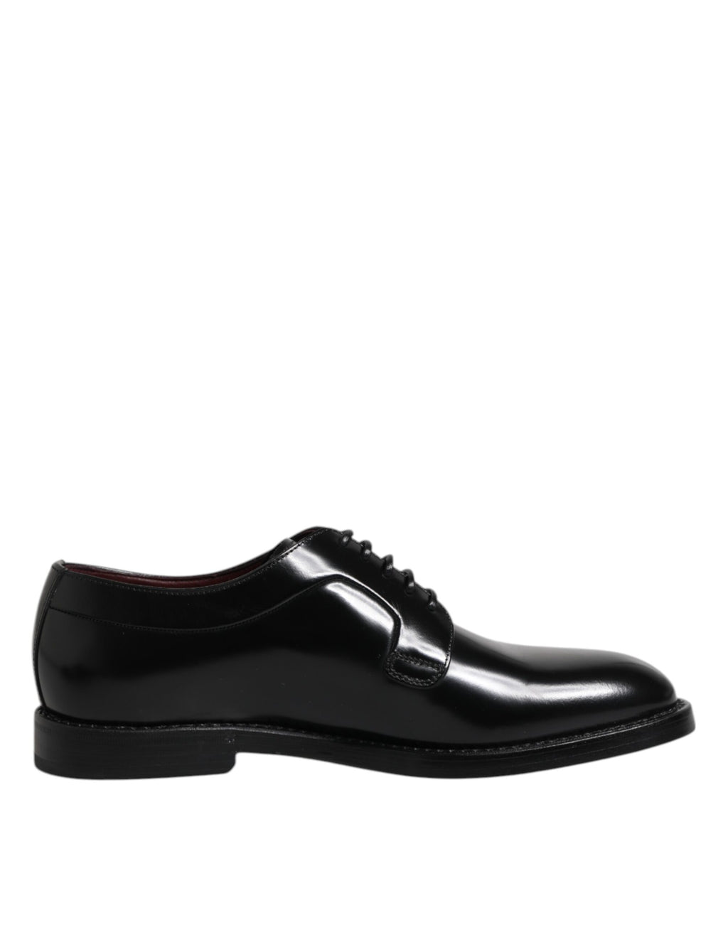 Dolce &amp; Gabbana Black Calf Leather Lace Up Dress Derby Shoes