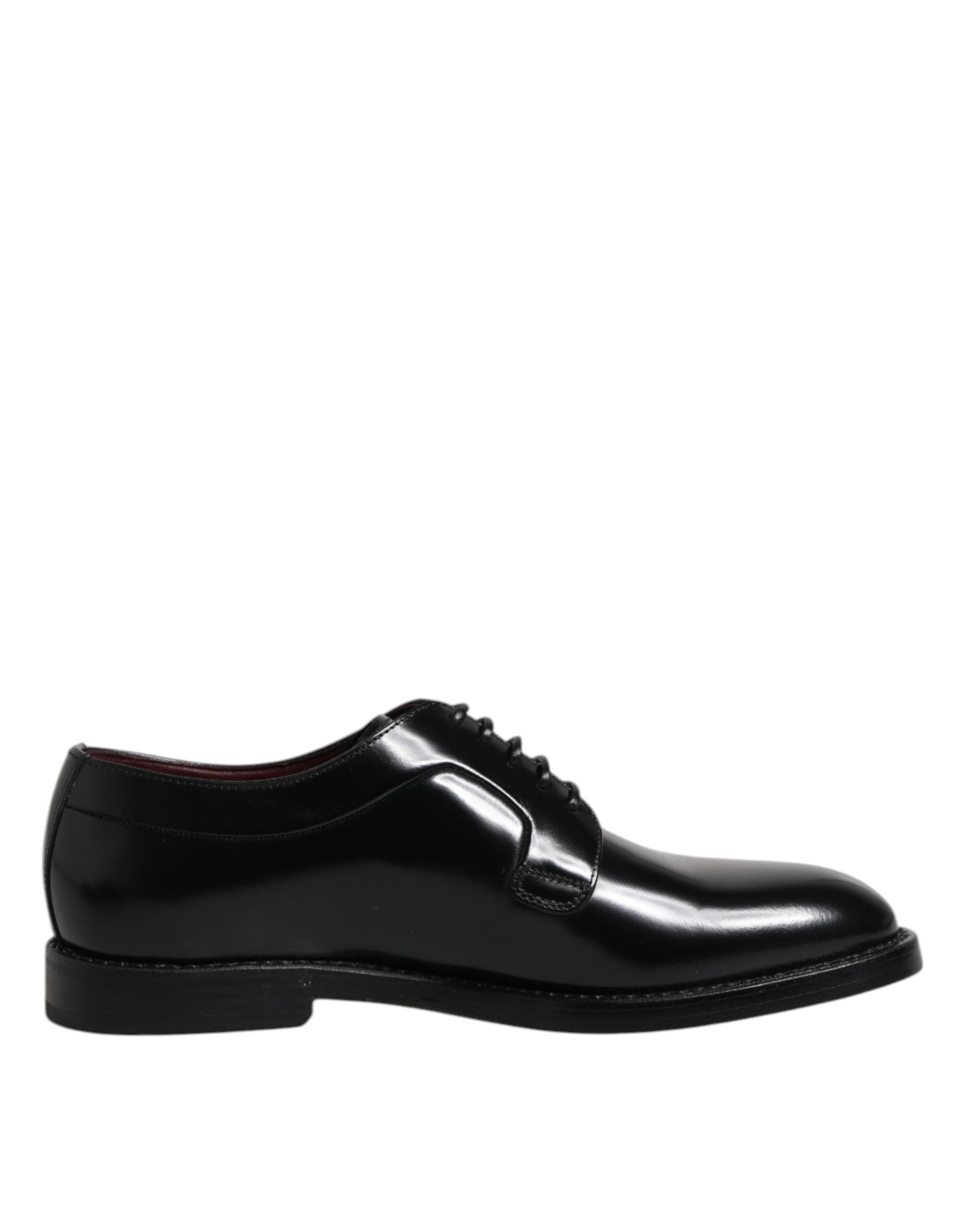 Dolce &amp; Gabbana Black Calf Leather Lace Up Dress Derby Shoes