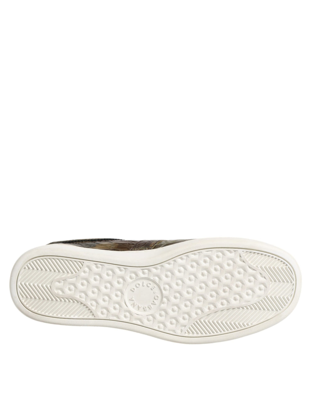 Dolce &amp; Gabbana Brown Exotic Leather Low Top Sneakers Shoes