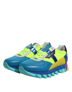 Dolce &amp; Gabbana Multicolor Leather Low Top Men Sneakers Shoes