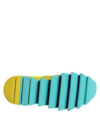 Dolce &amp; Gabbana Multicolor Leather Low Top Men Sneakers Shoes