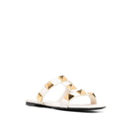 Valentino Garavani Roman Stud Leather Flat Sandals
