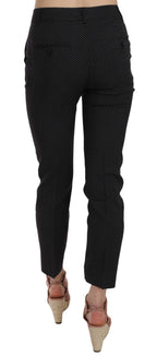 Dolce &amp; Gabbana Polka Dot Slim Capri Trousers Tapered Pants