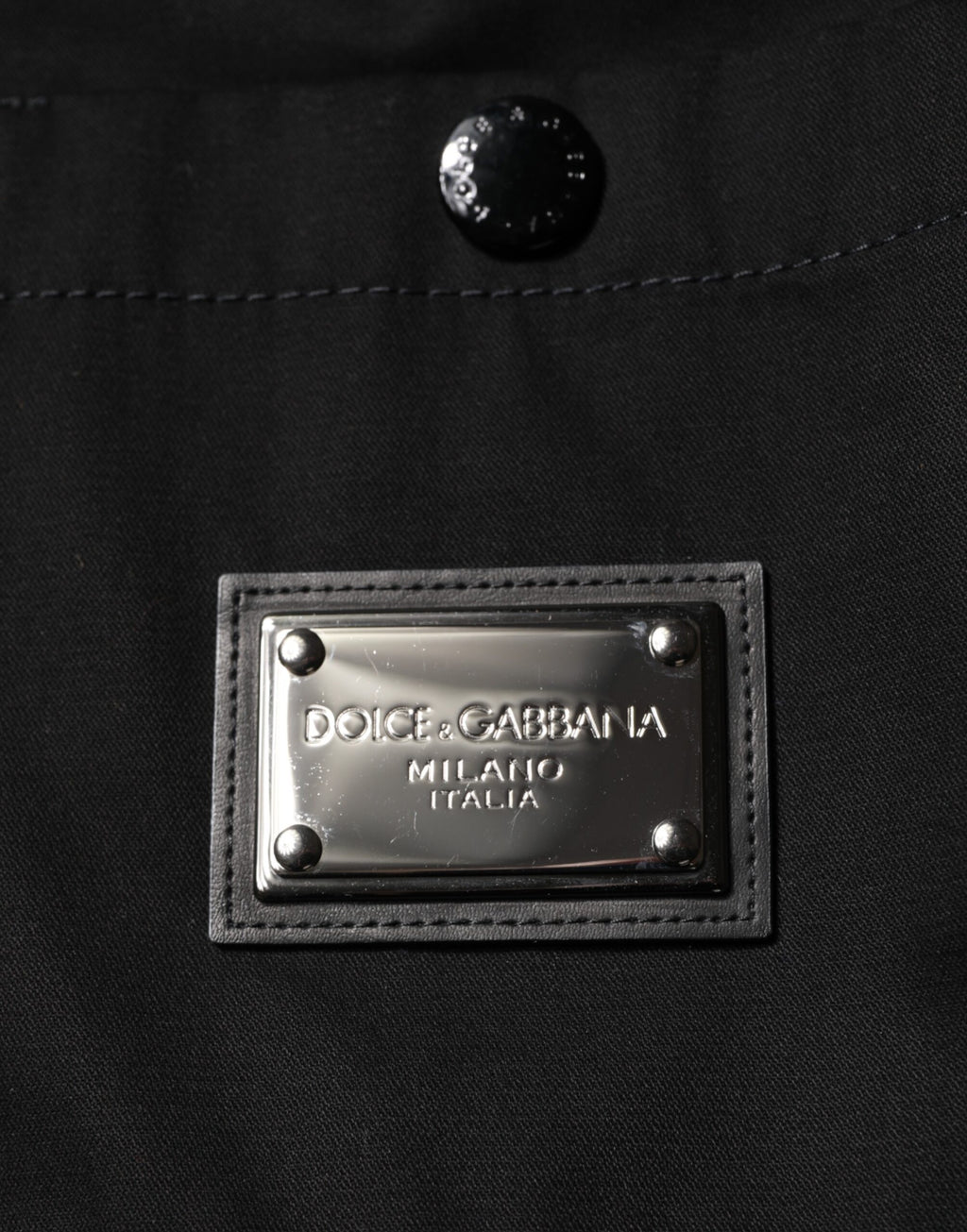 Dolce &amp; Gabbana Black Short Sleeve Button Men Casual Shirt