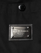 Dolce &amp; Gabbana Black Short Sleeve Button Men Casual Shirt