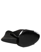 Dolce & Gabbana Black Keira Baroque High Heel Sandals Shoes
