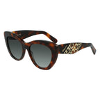 Salvatore Ferragamo Brown Acetate Sunglasses