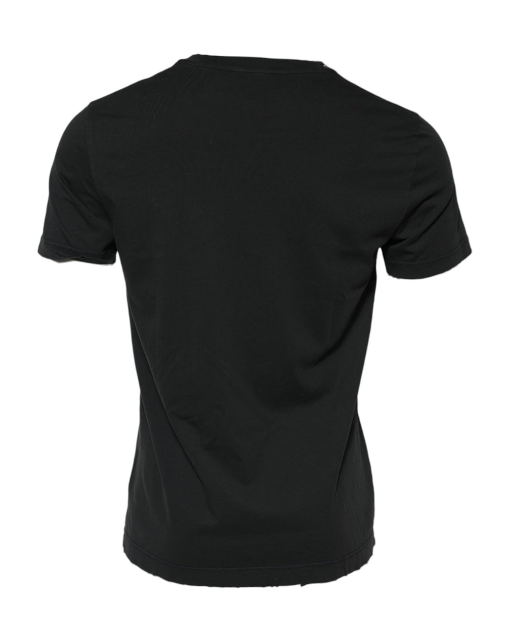 Dolce &amp; Gabbana Black DG Crew Devotion Cotton Crew Neck T-shirt