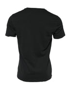 Dolce &amp; Gabbana Black DG Crew Devotion Cotton Crew Neck T-shirt