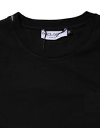 Dolce &amp; Gabbana Black Cotton Crew Neck Short Sleeves T-shirt