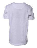 Dolce & Gabbana White Cotton Goodluck 2022 Crew Neck T-shirt