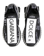 Dolce &amp; Gabbana Black White Sorrento Low Top Sneakers Shoes