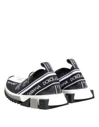 Dolce &amp; Gabbana Black White Sorrento Low Top Sneakers Shoes