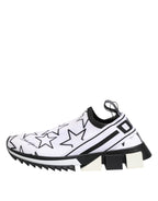 Dolce & Gabbana White Stars Sorrento Low Top Sneakers Shoes