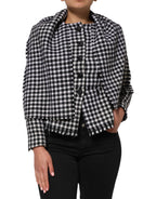 Dolce &amp; Gabbana Multicolor Wool Monochrome Patterned Jacket