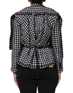 Dolce &amp; Gabbana Multicolor Wool Monochrome Patterned Jacket