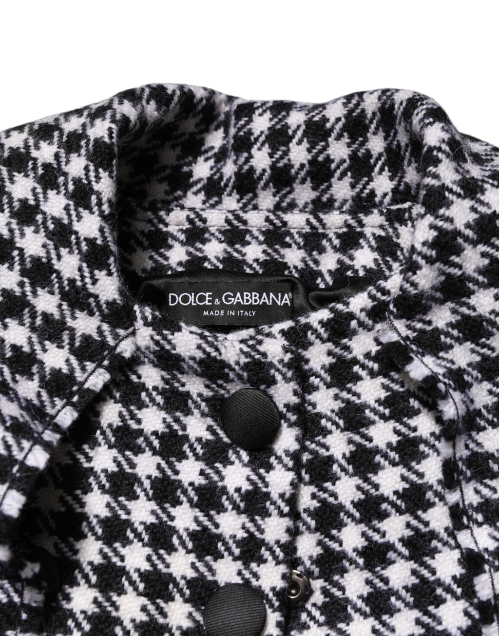 Dolce &amp; Gabbana Multicolor Wool Monochrome Patterned Jacket