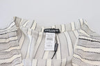 Dolce & Gabbana White Stripes Silk Lounge Trouser Pants