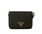 Borsa Prada a tracolla in pelle nera