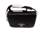 Borsa Prada a tracolla in pelle nera