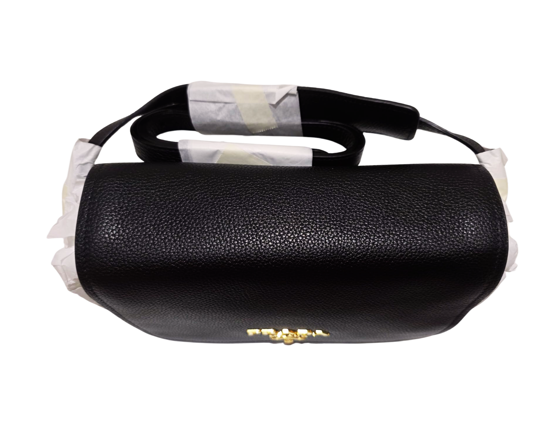Borsa Prada a tracolla in pelle nera
